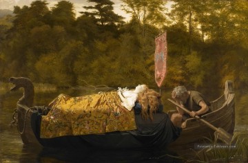  Gengembre Tableaux - Elaine ou The Lily Femme de ménage de Astolat 1870 genre Sophie Gengembre Anderson Sophie Gengembre Anderson
